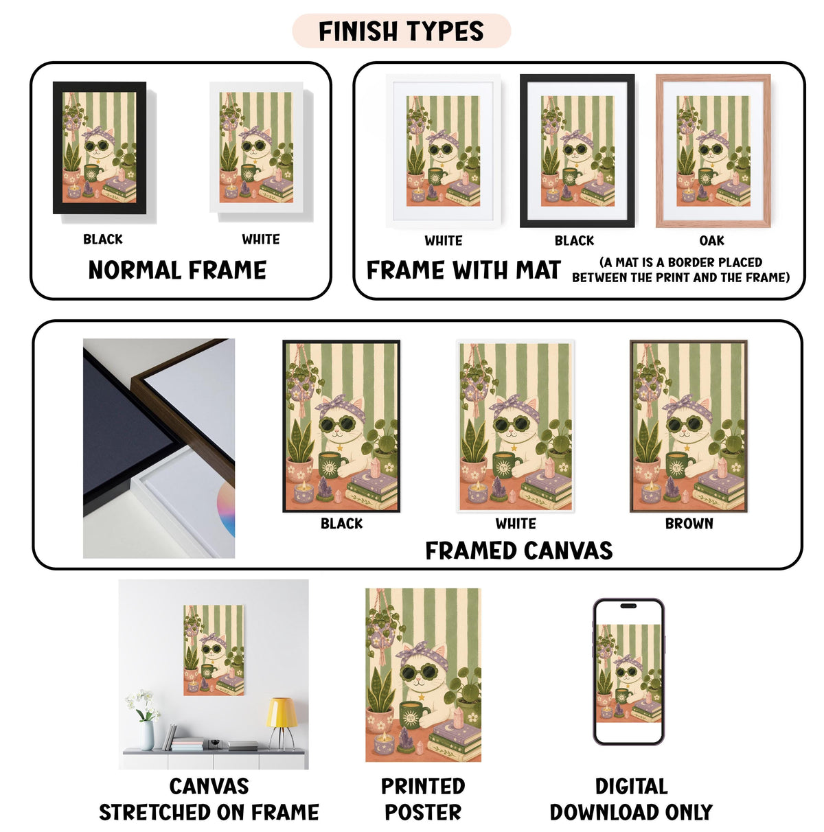 a series of photographs showing different types of frames