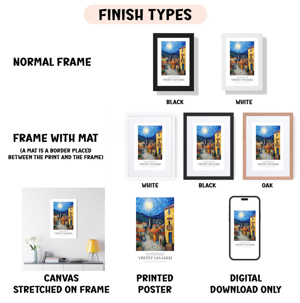 a bunch of different types of frames on a wall