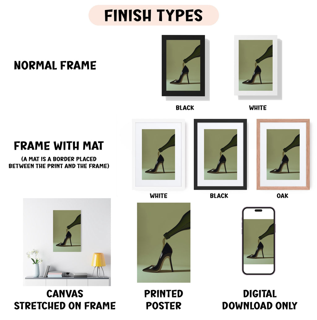 a poster with a picture of a woman's legs