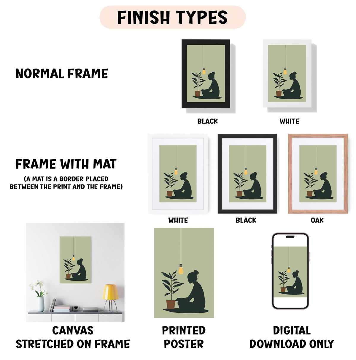 a poster of a person sitting on a chair