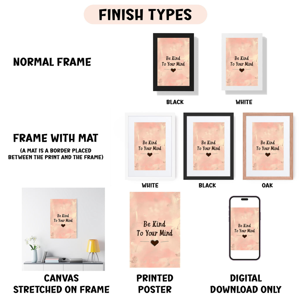 a bunch of different types of frames on a wall