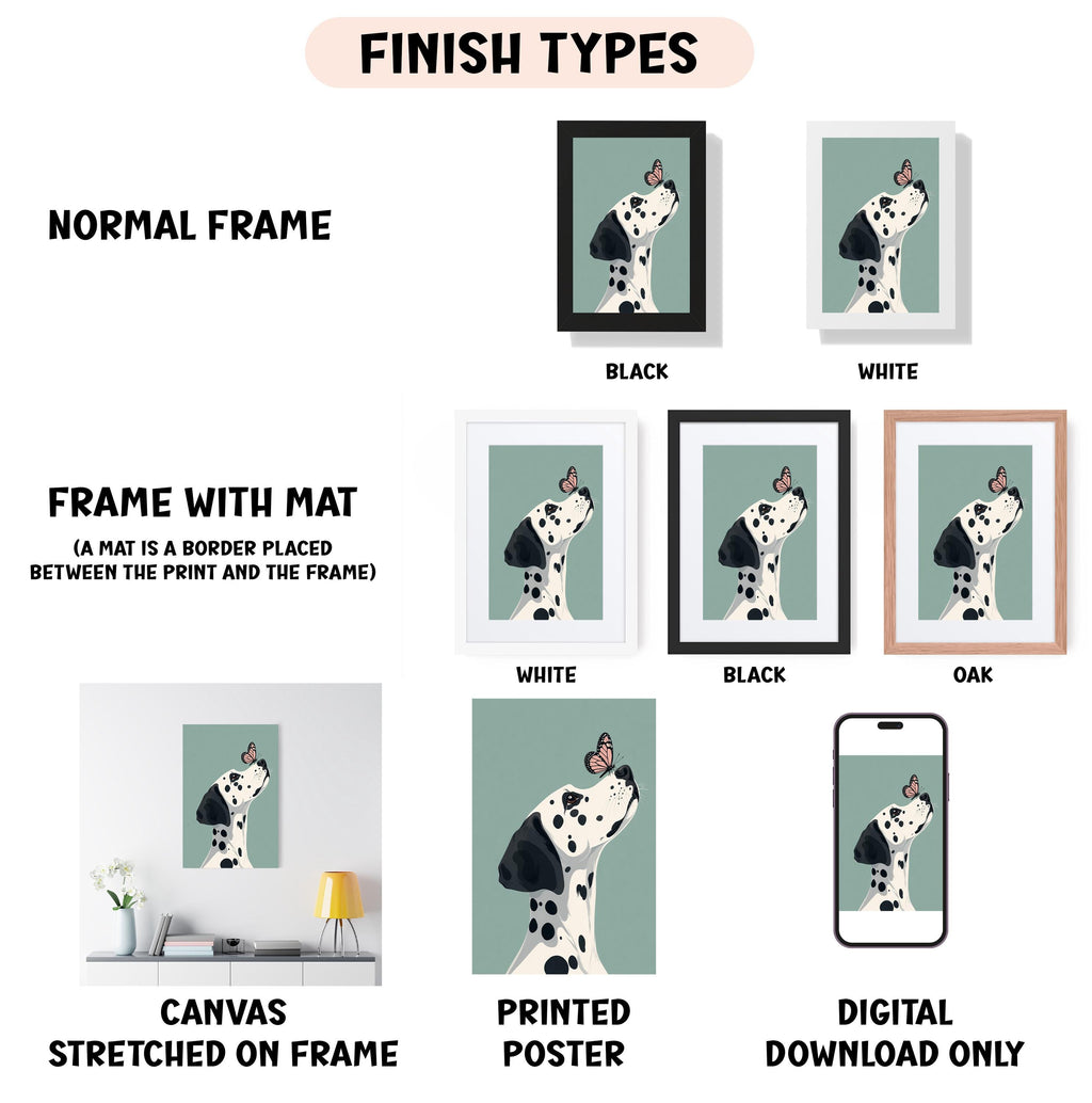 a picture of a dalmatian dog with different frames