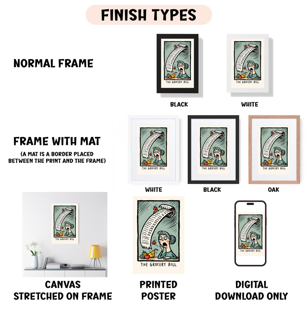 a bunch of different types of posters on a wall