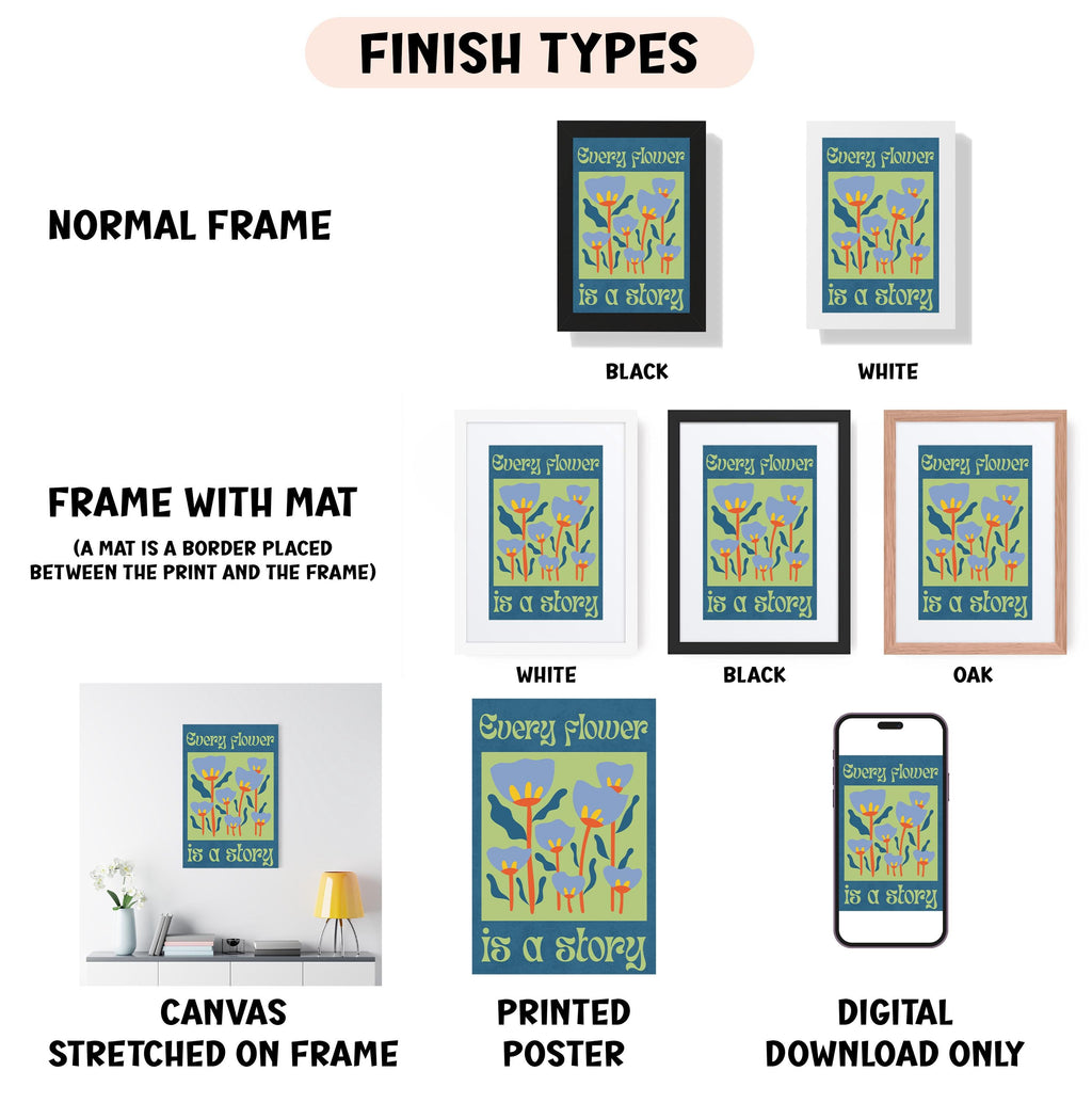 a bunch of different types of framed art