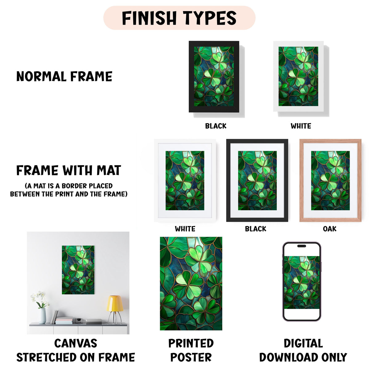 a series of photos showing different types of frames