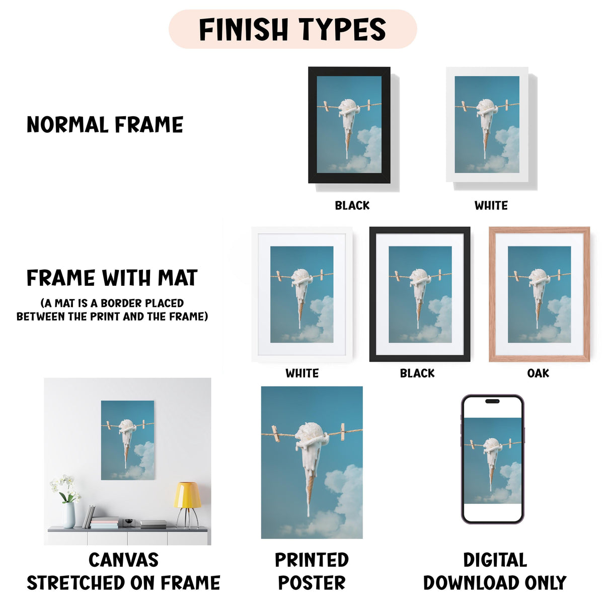 a series of photos showing different types of frames