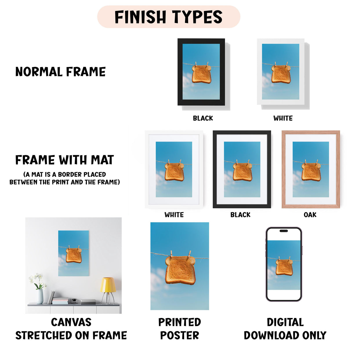 a series of photos showing different types of frames