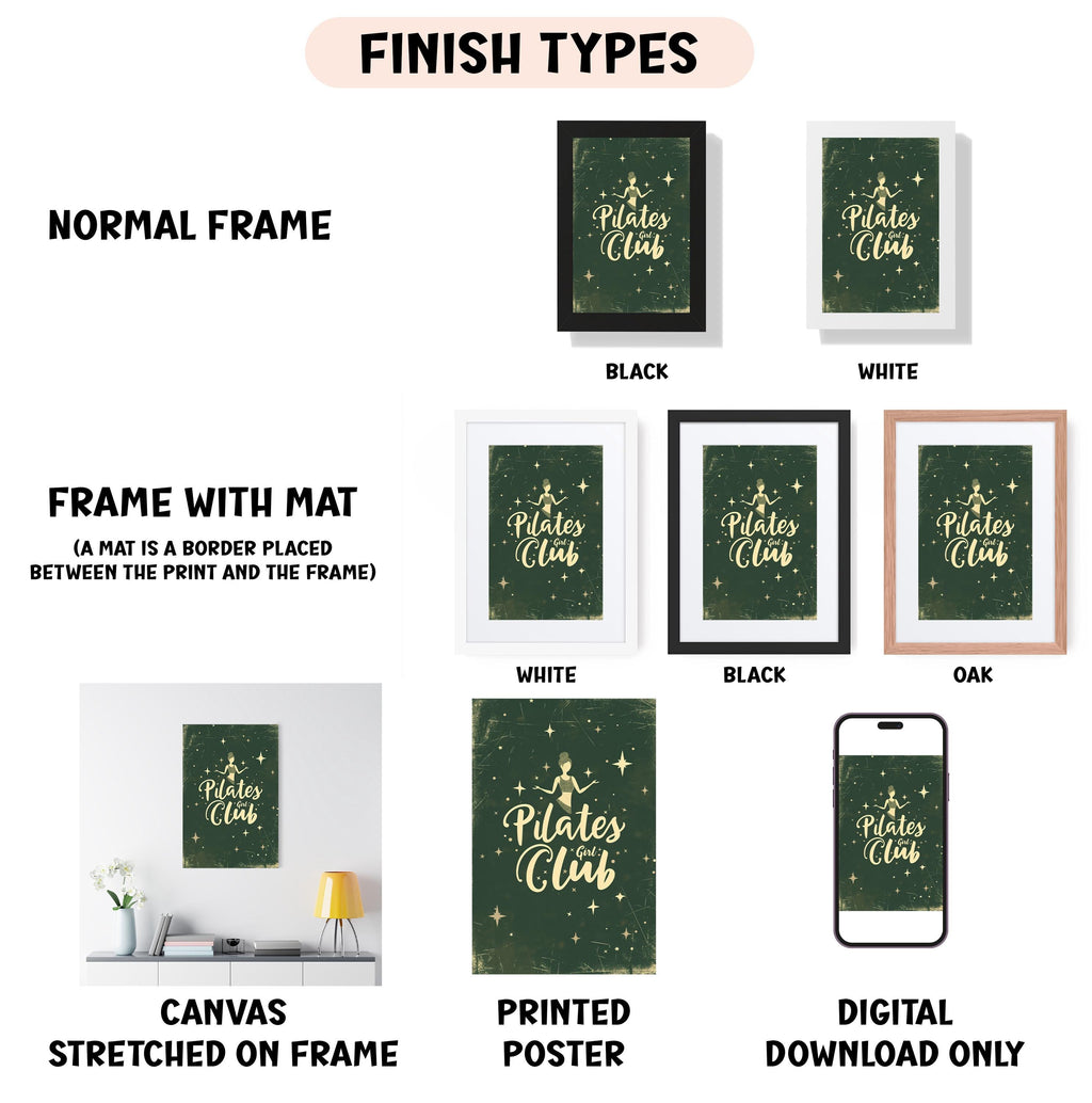 a bunch of different types of frames on a wall
